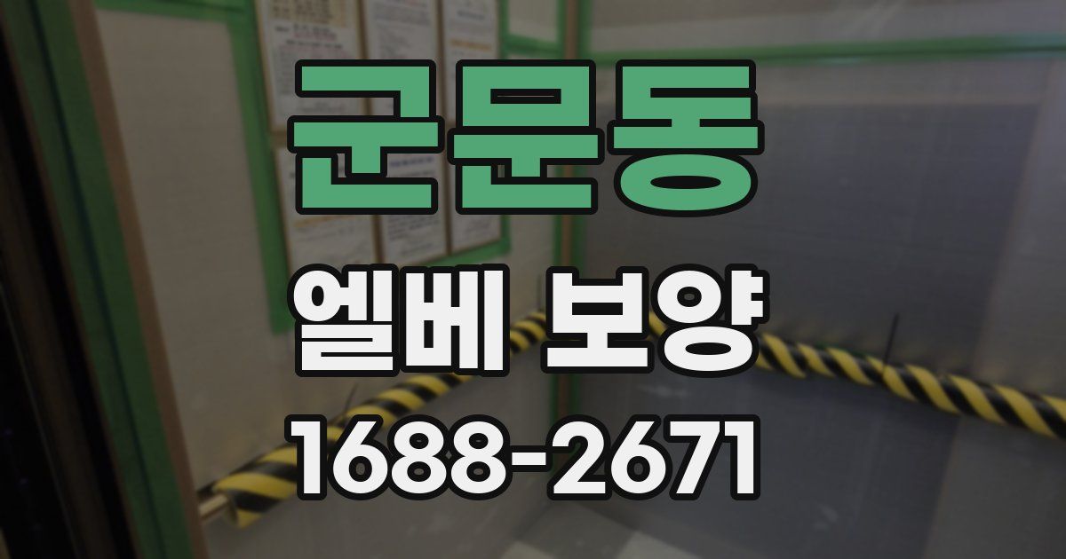 군문동 엘베 보양