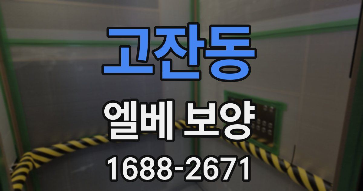고잔동 엘베 보양