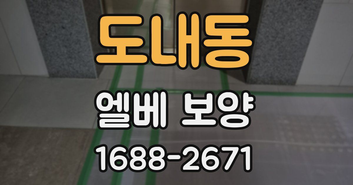 도내동 엘베 보양