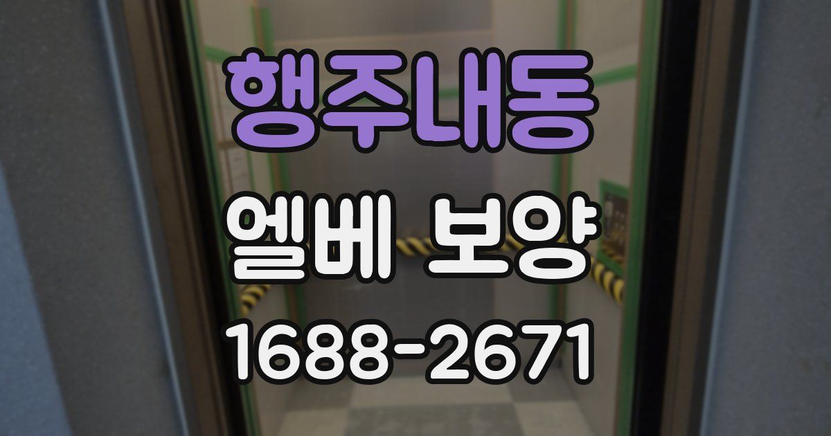 행주내동 엘베 보양