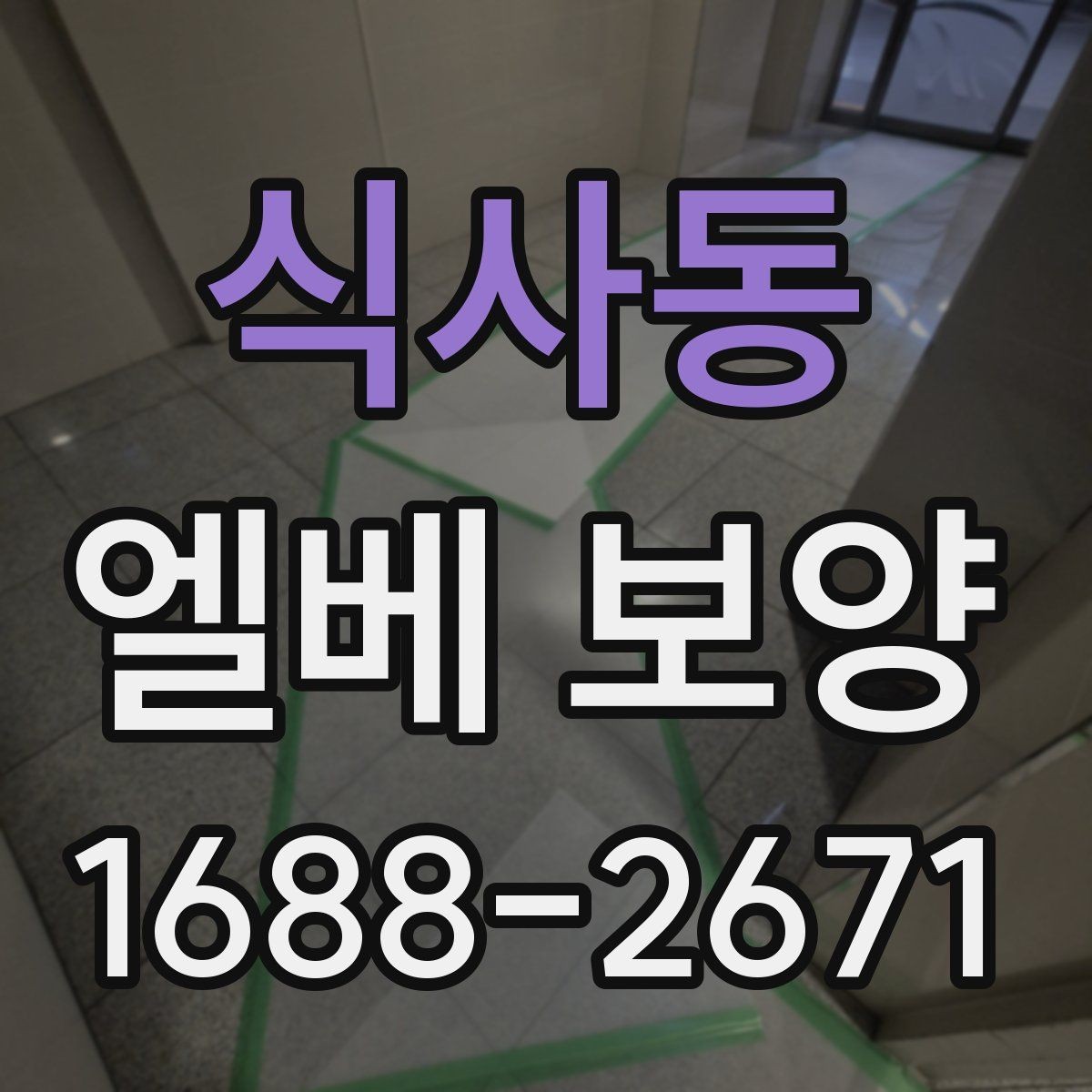 식사동 엘베 보양 작업 전후 사진 기록이 중요한 이유