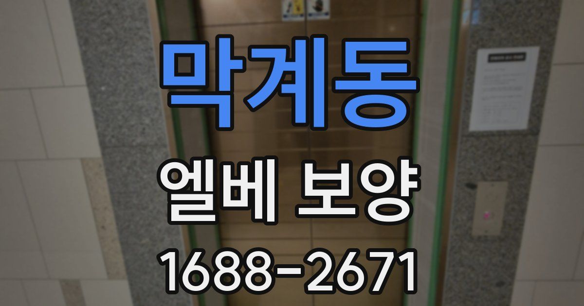 막계동 엘베 보양