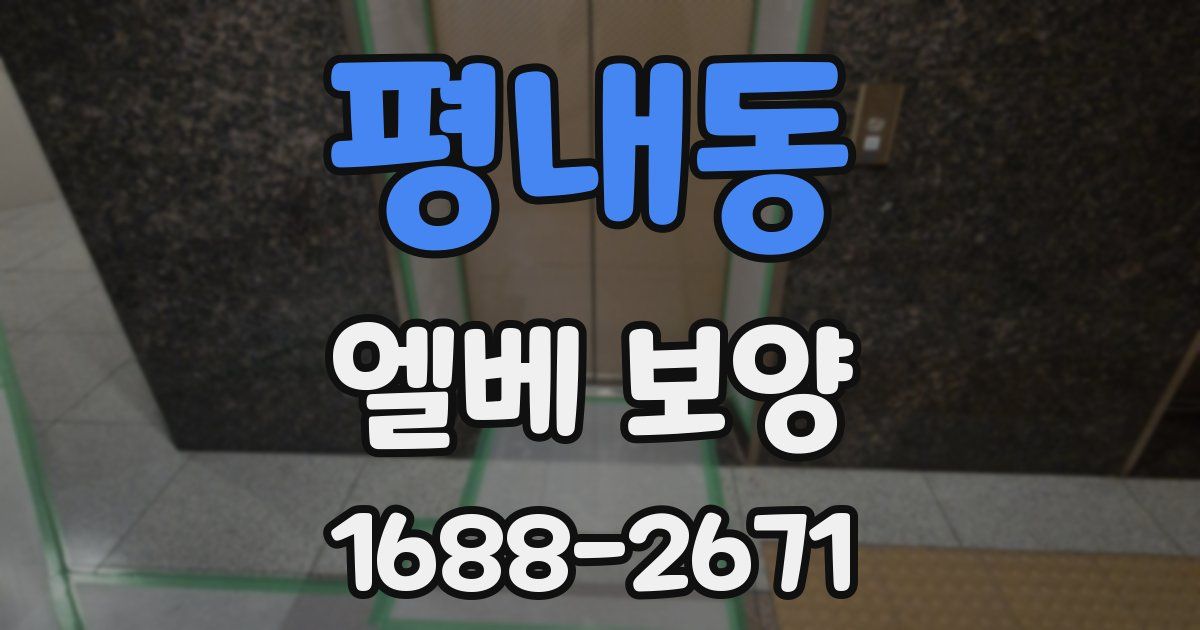 평내동 엘베 보양