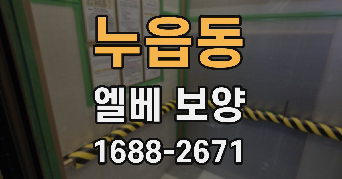 누읍동 엘베 보양