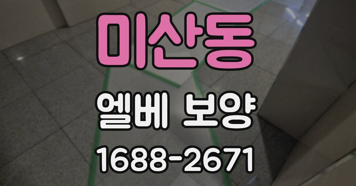 미산동 엘베 보양