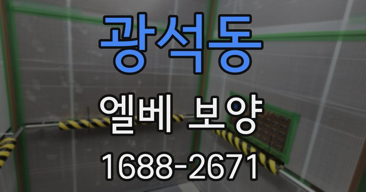 광석동 엘베 보양