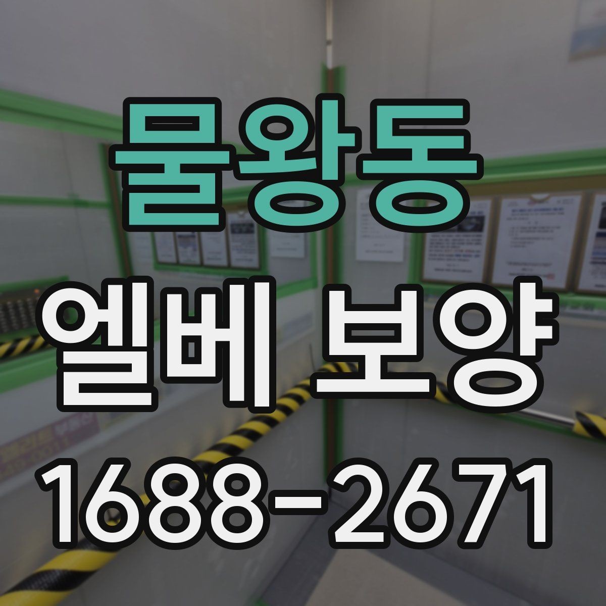 물왕동 엘베 보양 공용 승강기 사용 중 작업할 때 주의점