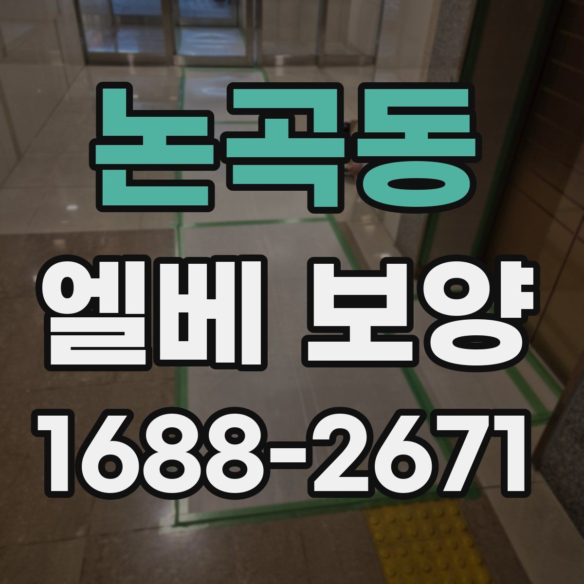 논곡동 엘베 보양 문틀과 버튼부를 함께 보호하는 방법