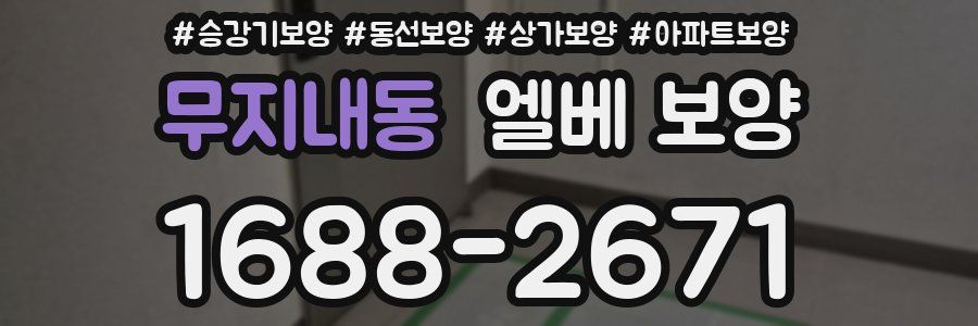 무지내동 엘베 보양