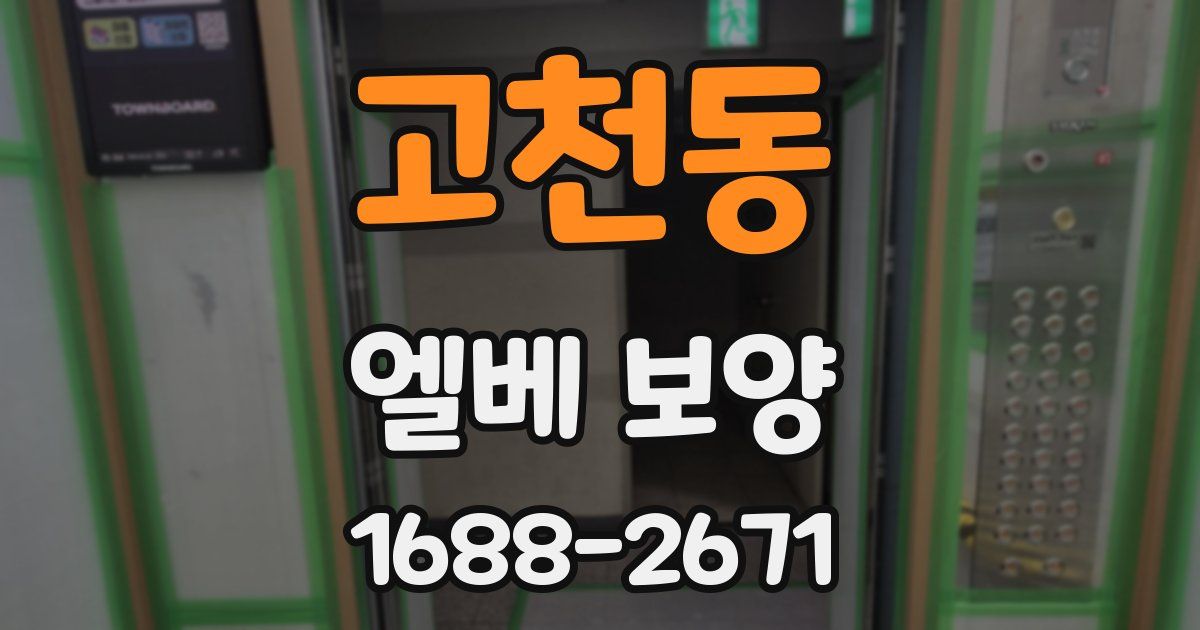 고천동 엘베 보양