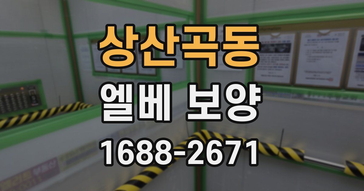 상산곡동 엘베 보양