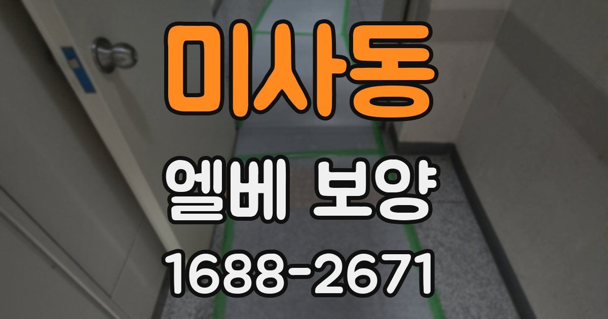 미사동 엘베 보양