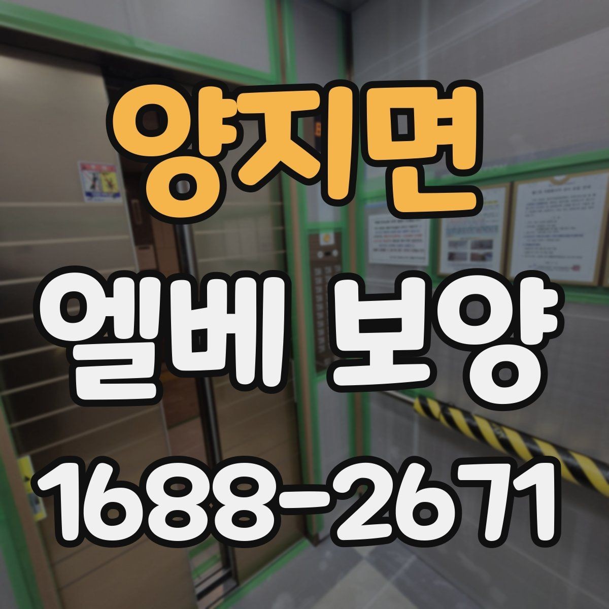 양지면 엘베 보양 장비 반입이 잦은 현장의 보호 범위 설정