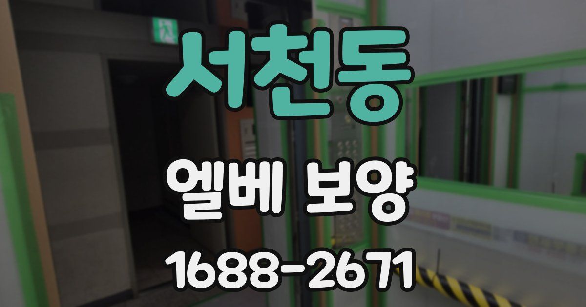 서천동 엘베 보양