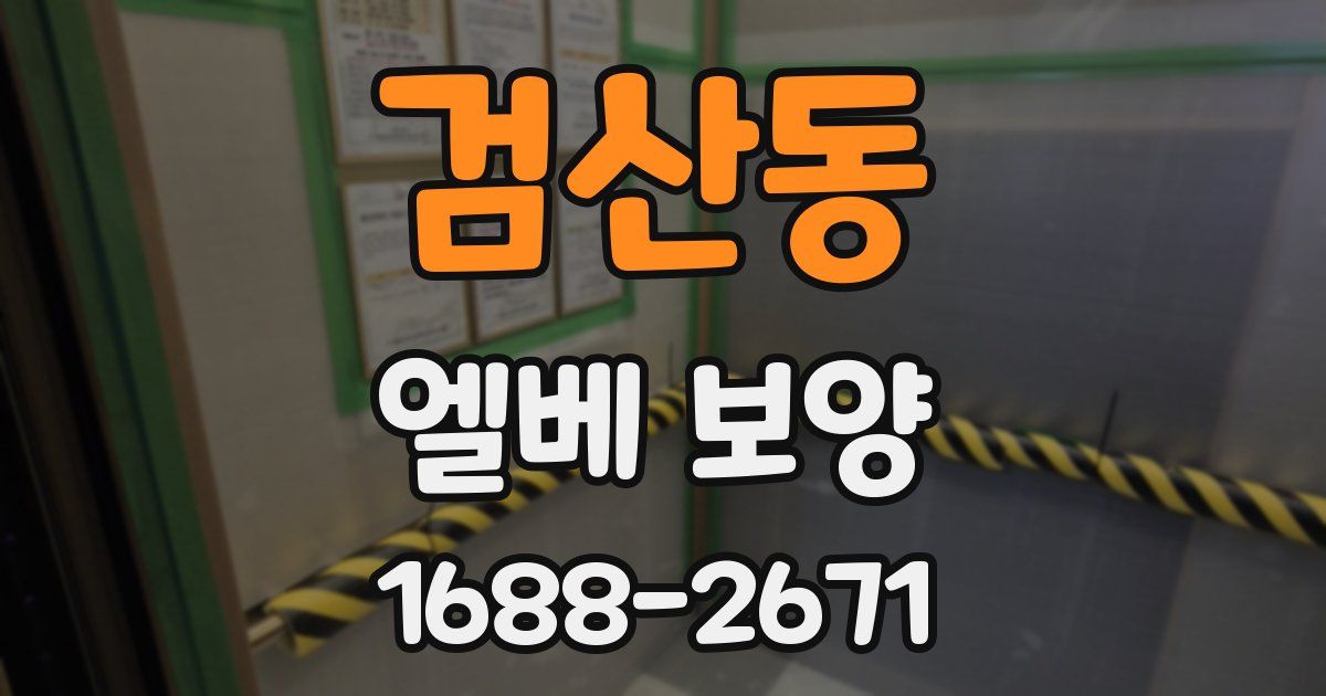 검산동 엘베 보양