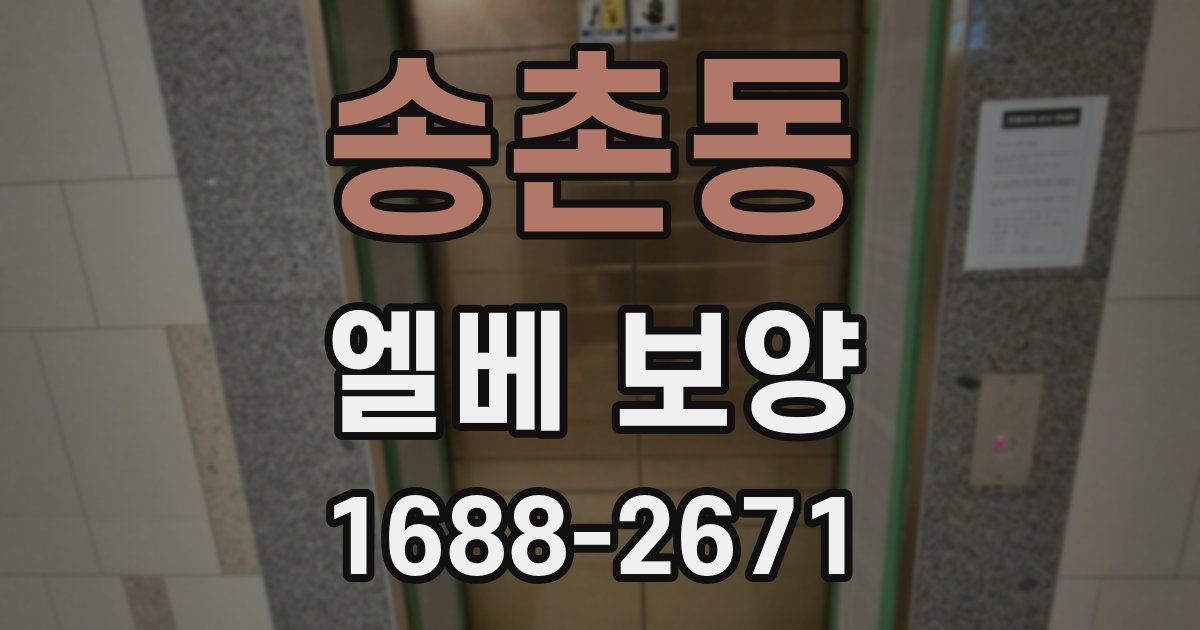 송촌동 엘베 보양