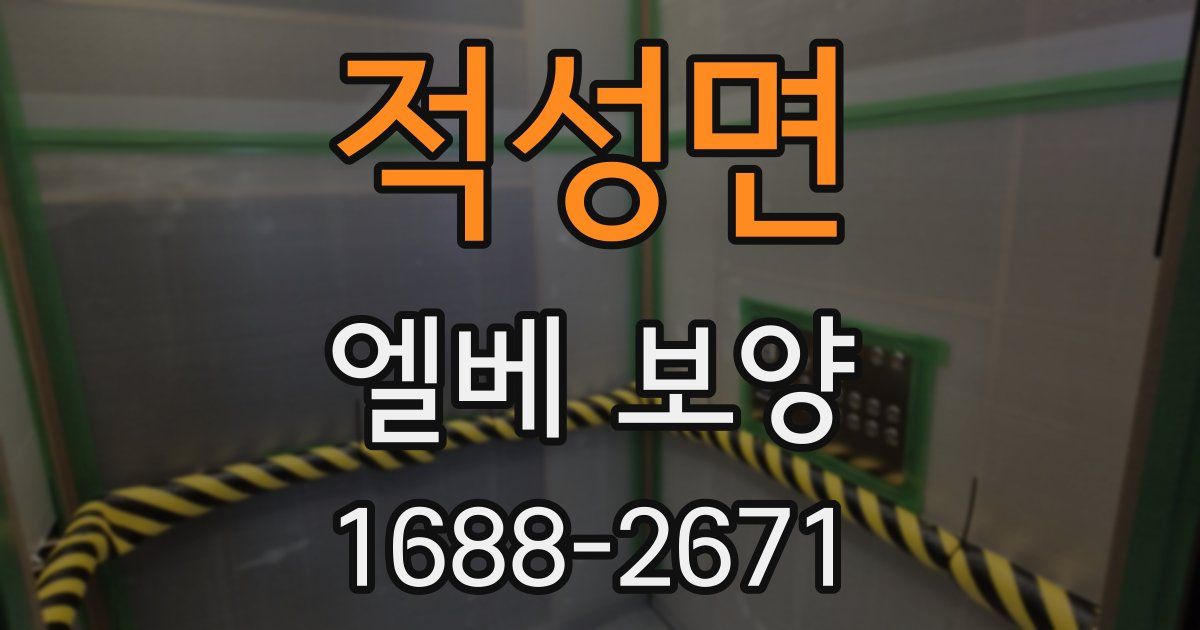적성면 엘베 보양