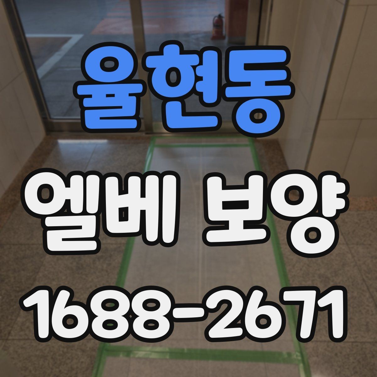 율현동 엘베 보양 장비 반입이 잦은 현장 보호 범위