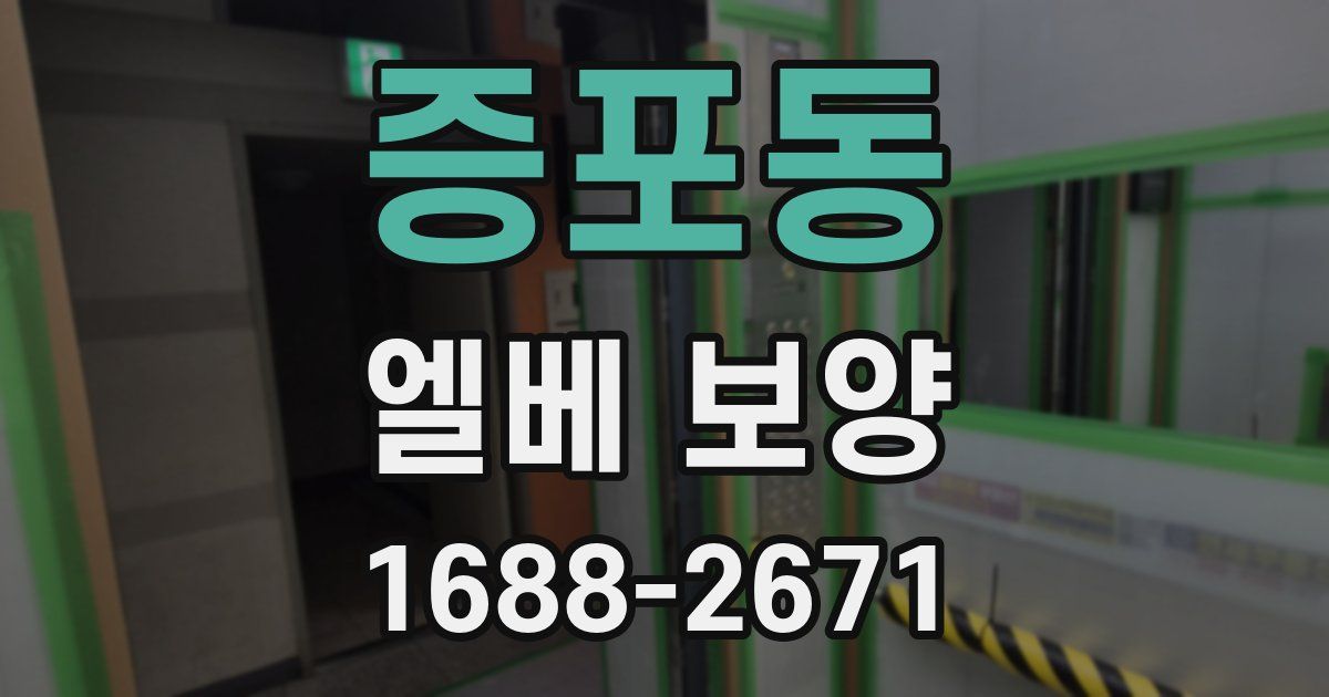 증포동 엘베 보양