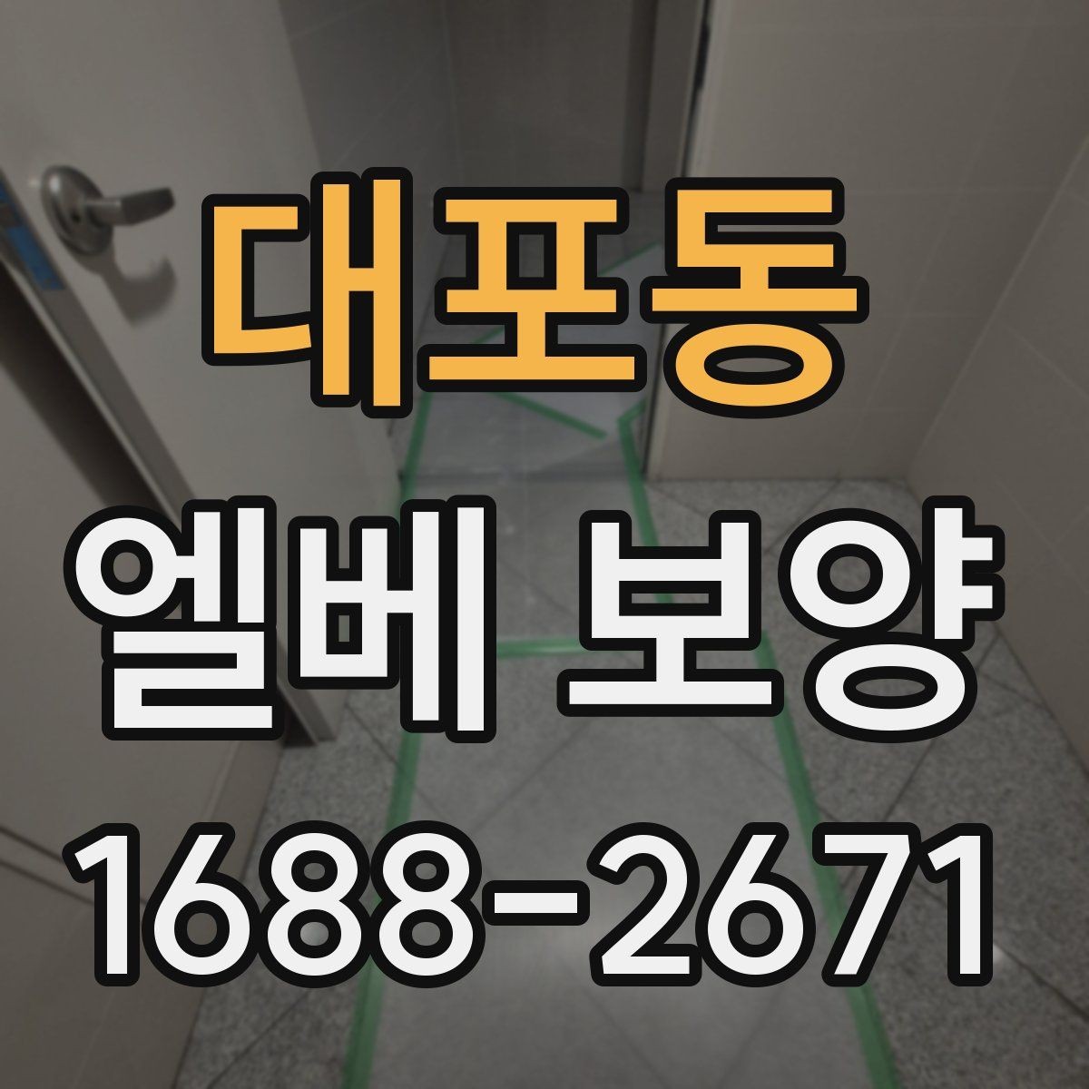대포동 엘베 보양 바닥과 벽면 오염을 함께 줄이는 실무