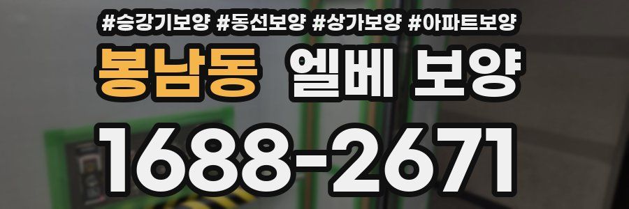 봉남동 엘베 보양