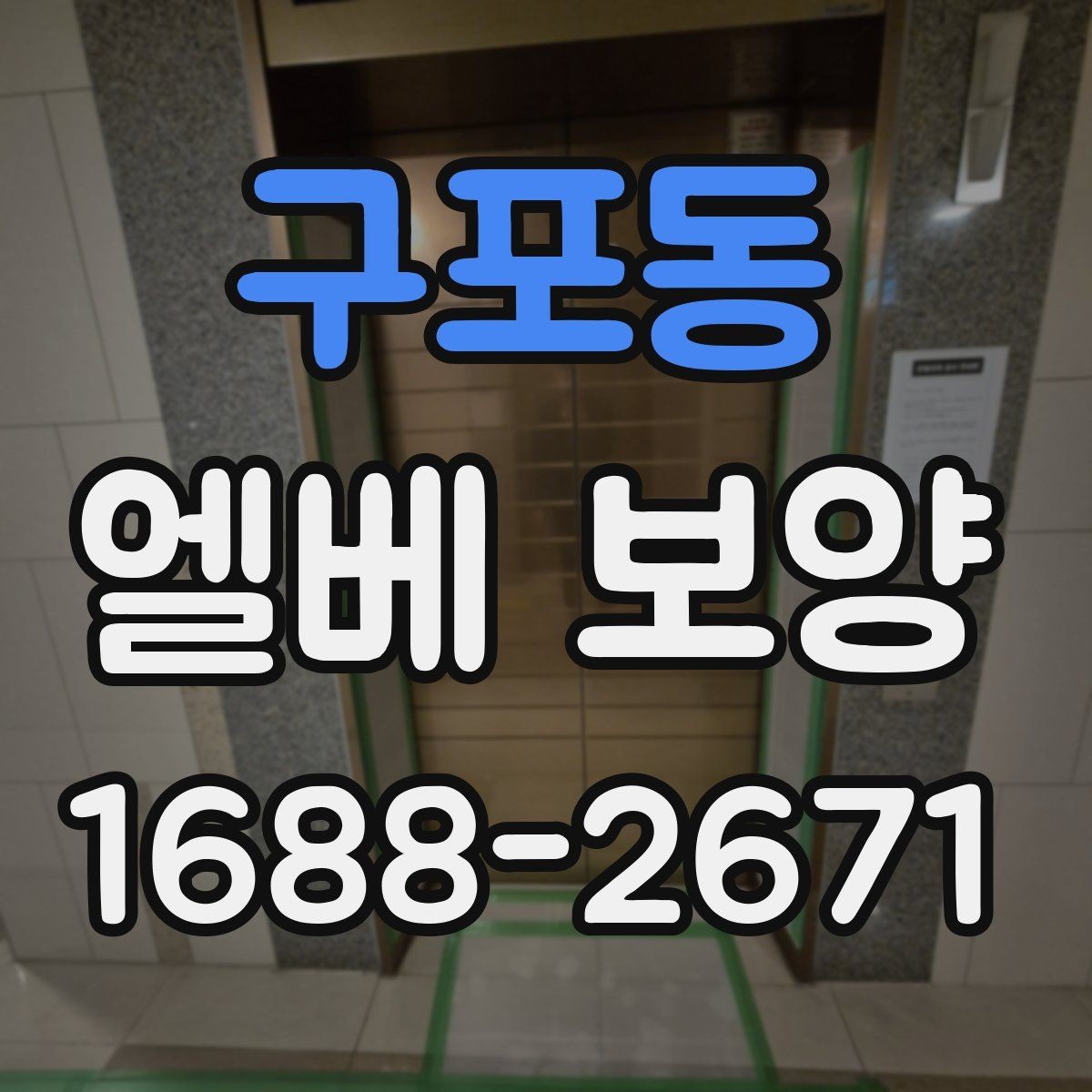 구포동 엘베 보양 훼손 흔적 점검과 정리 방법