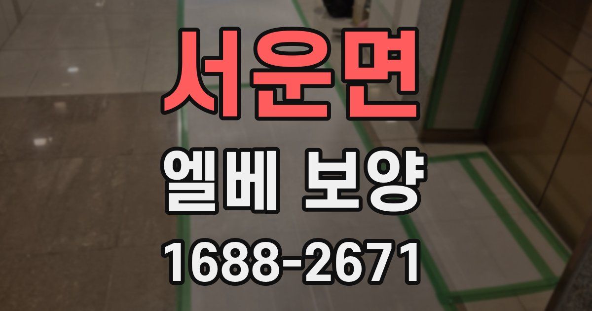서운면 엘베 보양