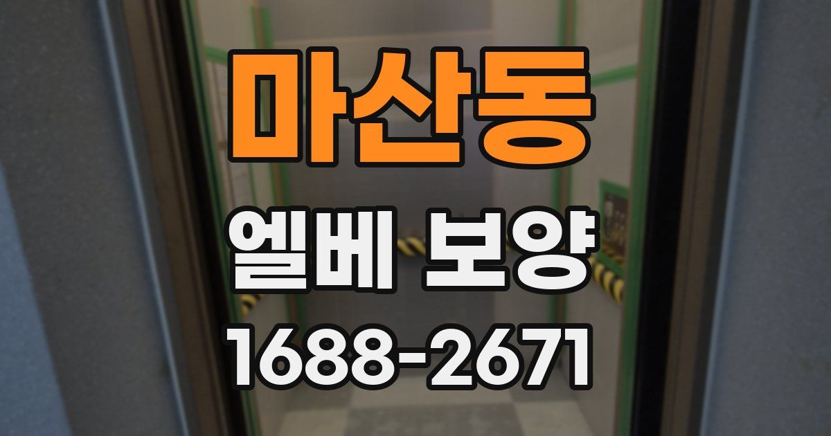 마산동 엘베 보양