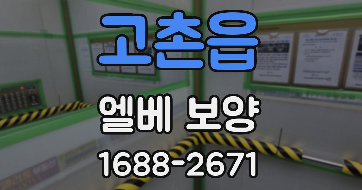 고촌읍 엘베 보양