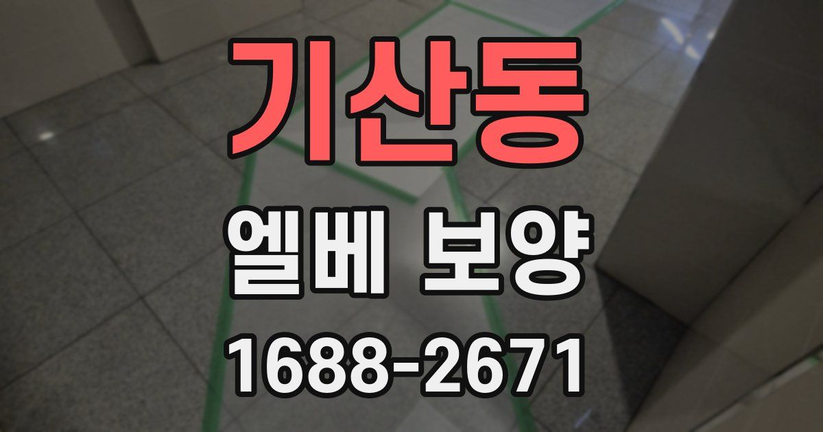 기산동 엘베 보양