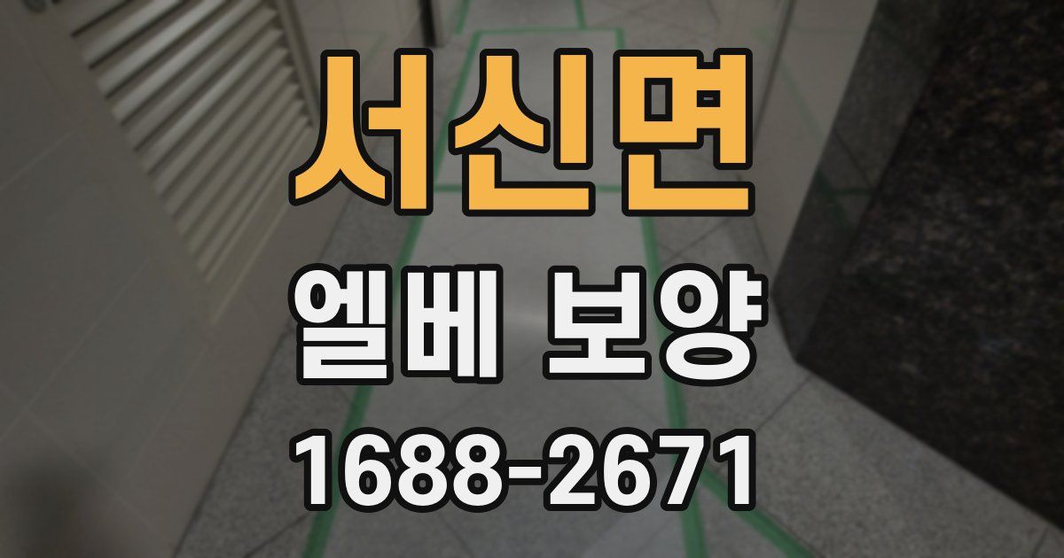 서신면 엘베 보양