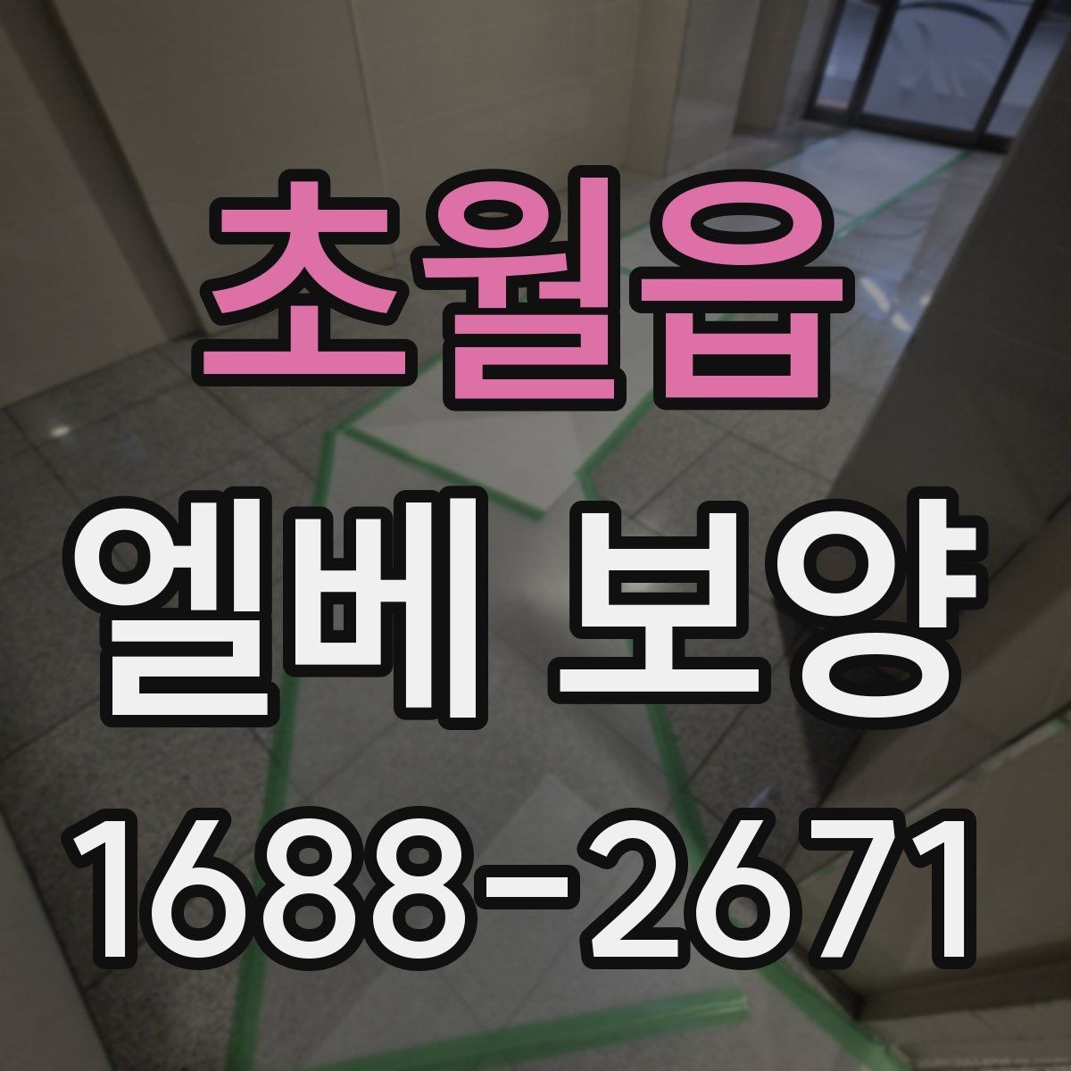초월읍 엘베 보양 공사 전후 꼭 확인할 구역 정리