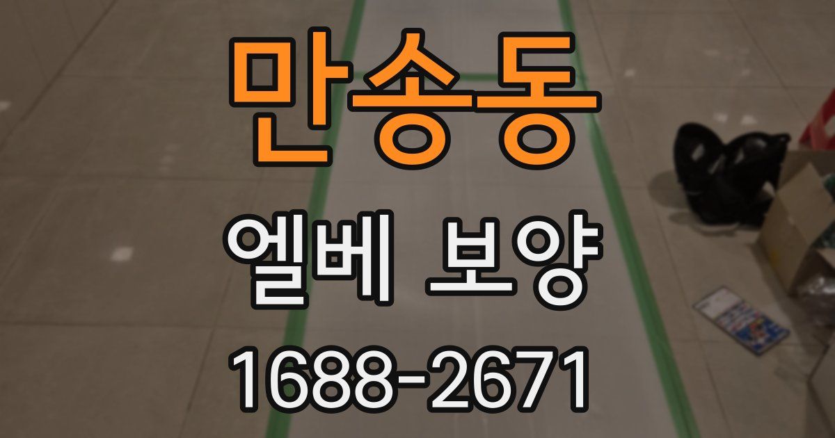 만송동 엘베 보양