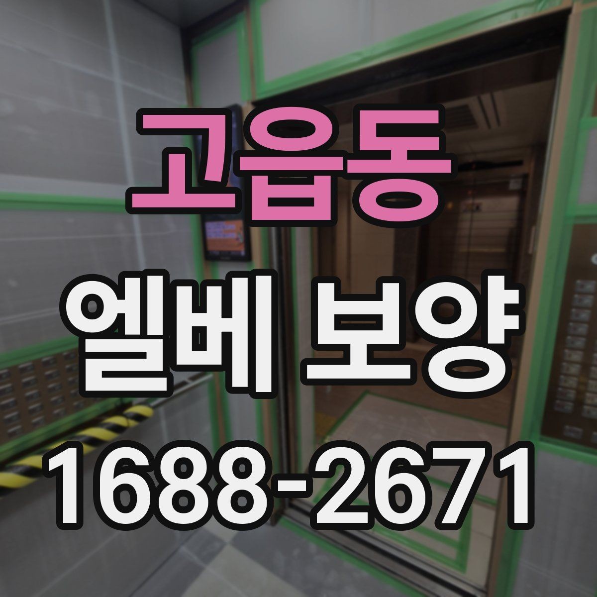 고읍동 엘베 보양 후 원상복구 확인해야 할 항목들