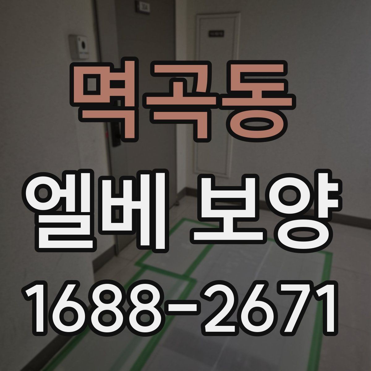 멱곡동 엘베 보양 작업 후 유지 관리가 중요한 이유