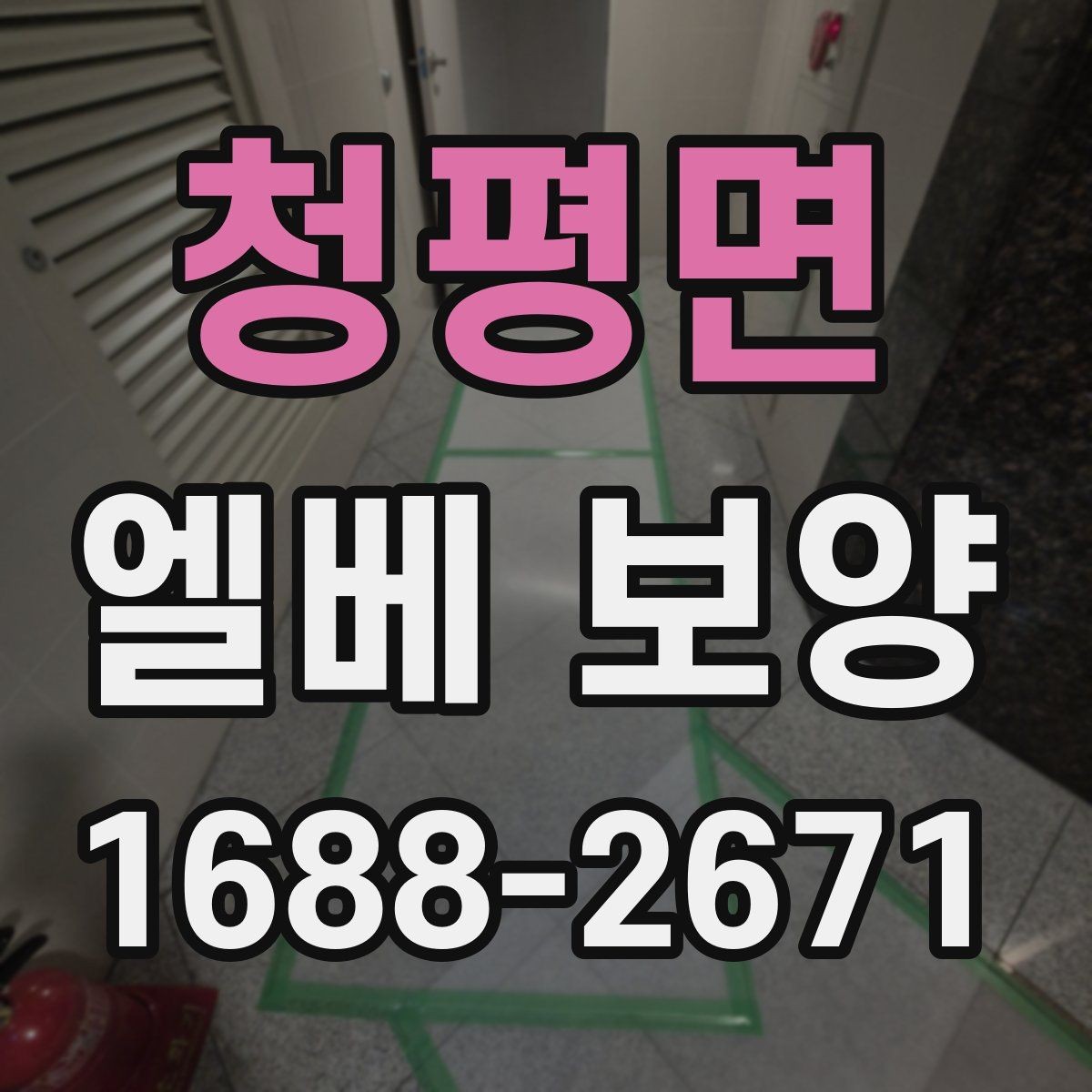 청평면 엘베 보양 공용 승강기 사용 전 점검해야 할 부분