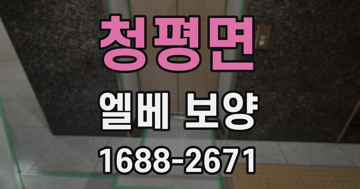 청평면 엘베 보양