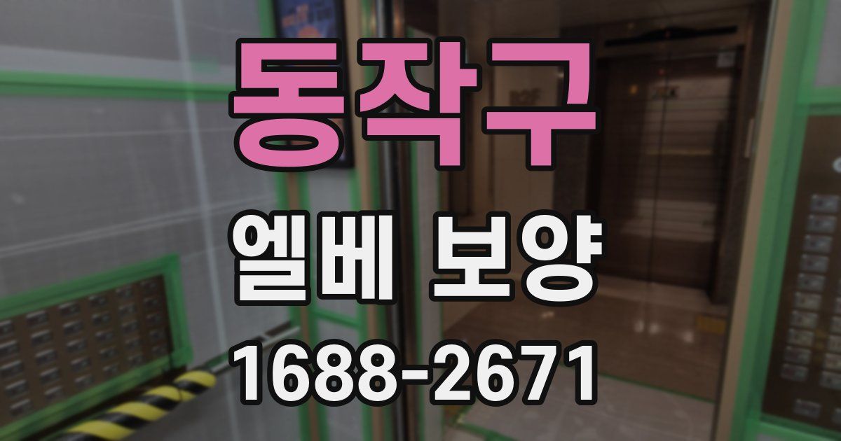 동작구 엘베 보양