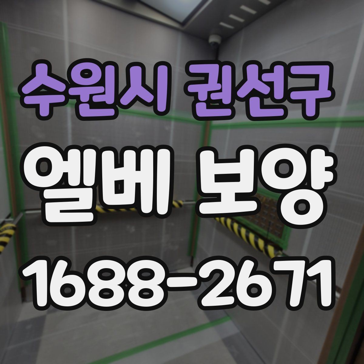 수원시 권선구 엘베 보양 벽면 손상까지 고려한 시공 순서