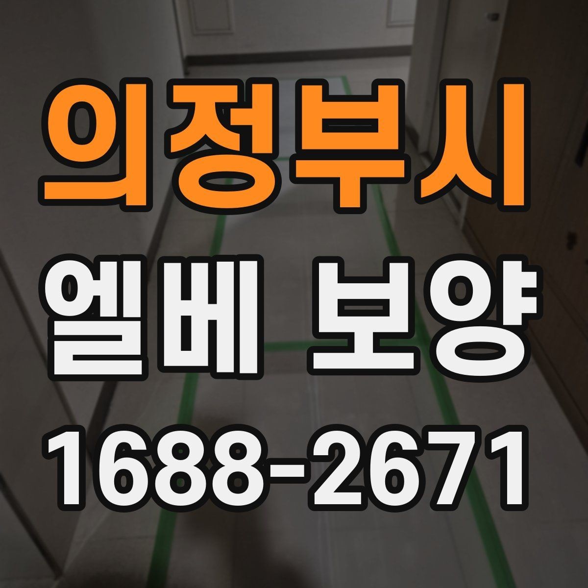 의정부시 엘베 보양 벽면 손상까지 고려한 작업 순서