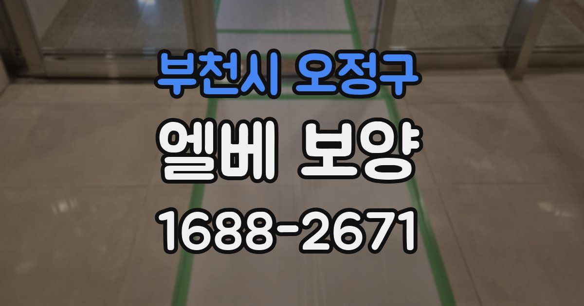 부천시 오정구 엘베 보양