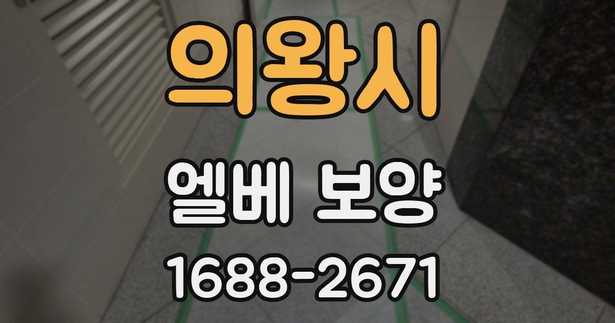 의왕시 엘베 보양
