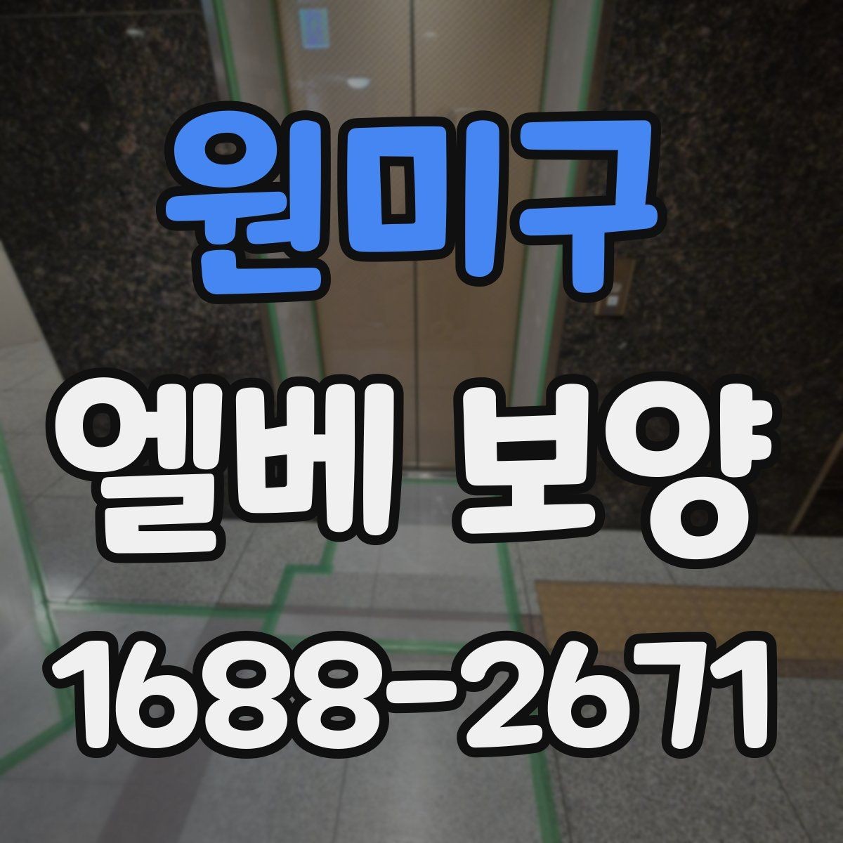 원미구 엘베 보양 바닥 오염 예방을 먼저 보는 이유