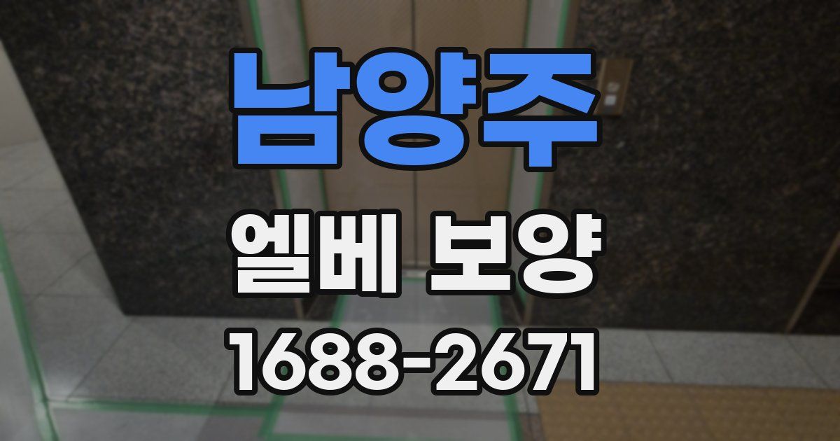 남양주 엘베 보양
