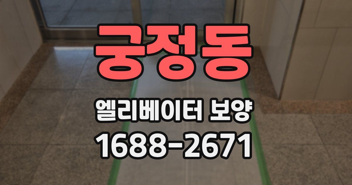 궁정동 엘리베이터 보양