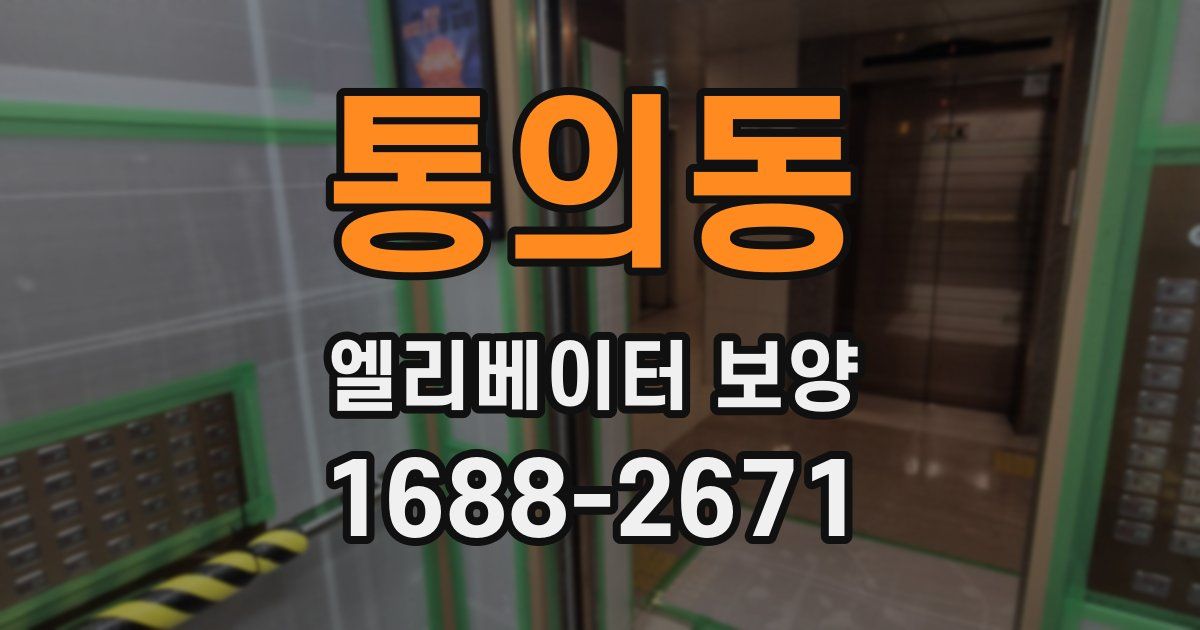 통의동 엘리베이터 보양