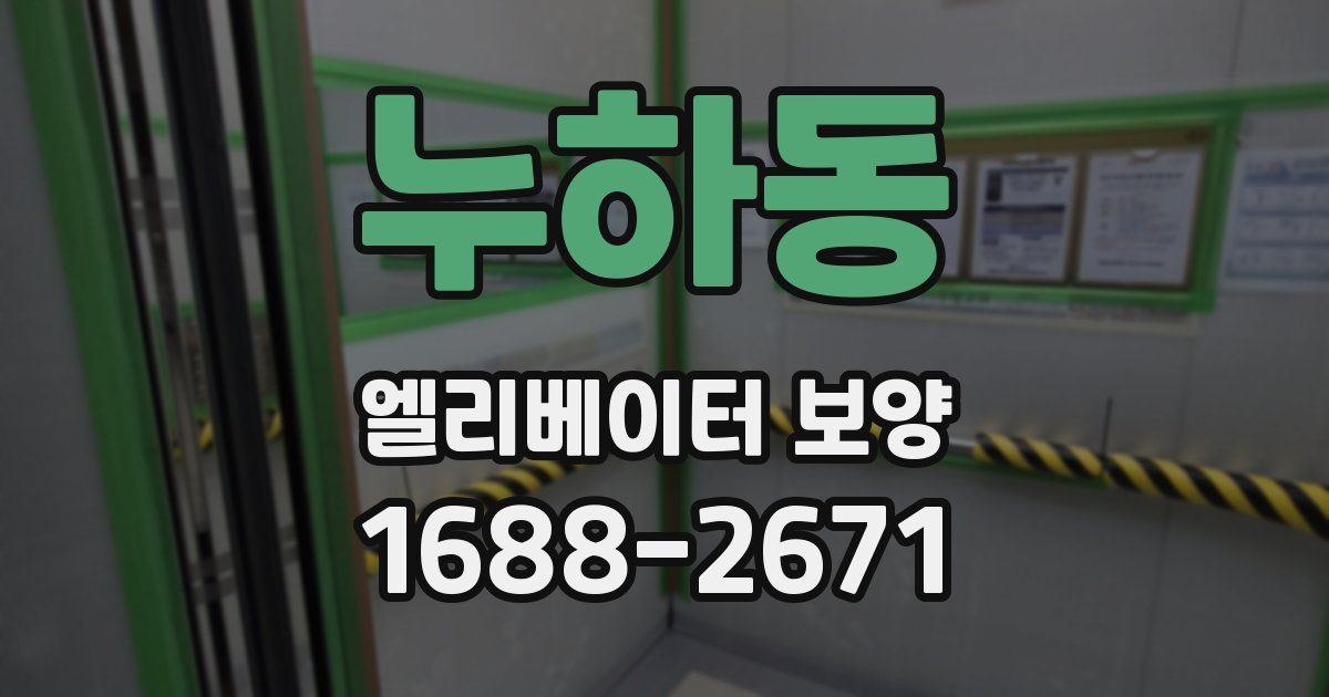 누하동 엘리베이터 보양