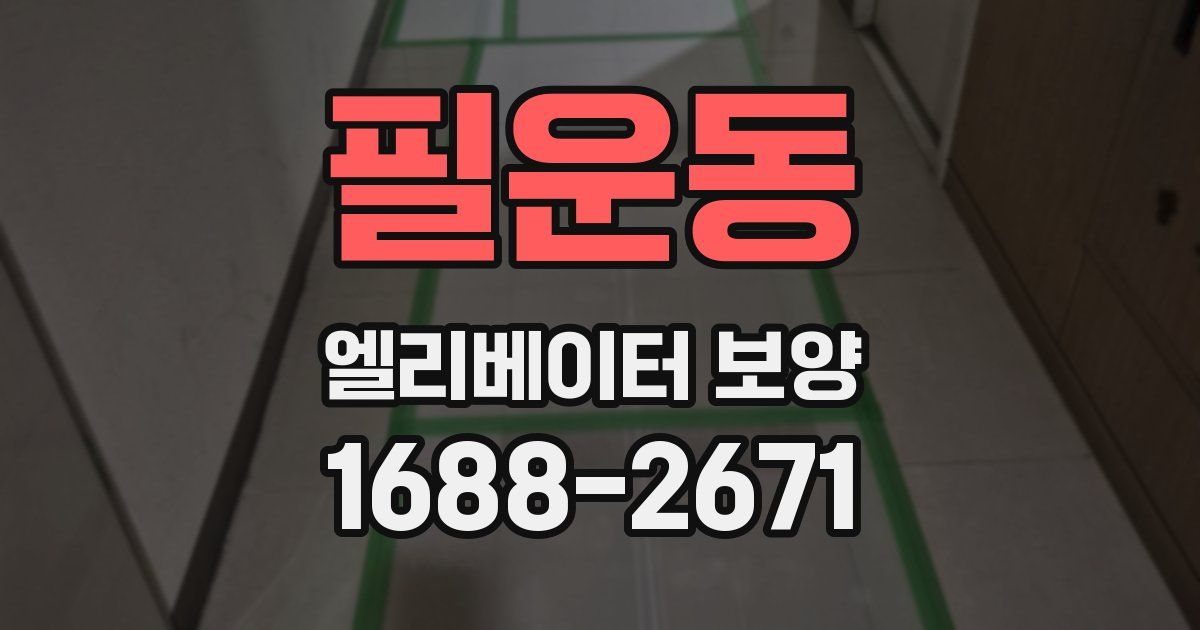 필운동 엘리베이터 보양