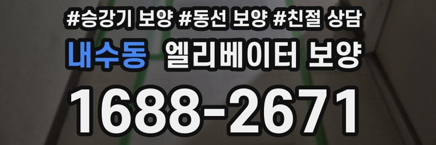 내수동 엘리베이터 보양