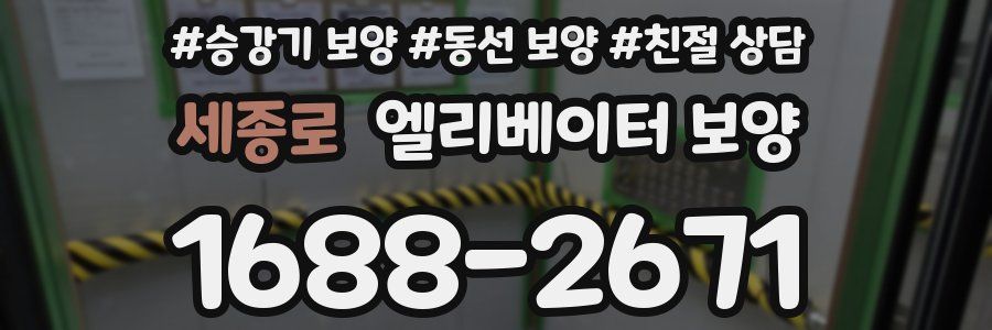 세종로 엘리베이터 보양